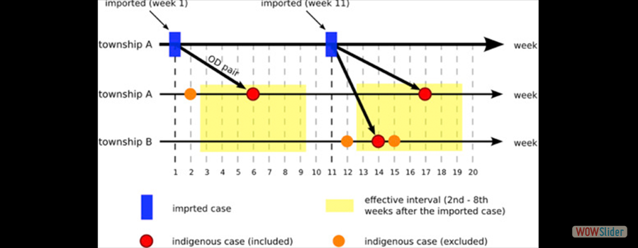 Evaluating the role of disease importation in the spatiotemporal transmission of indigenous dengue outbreak