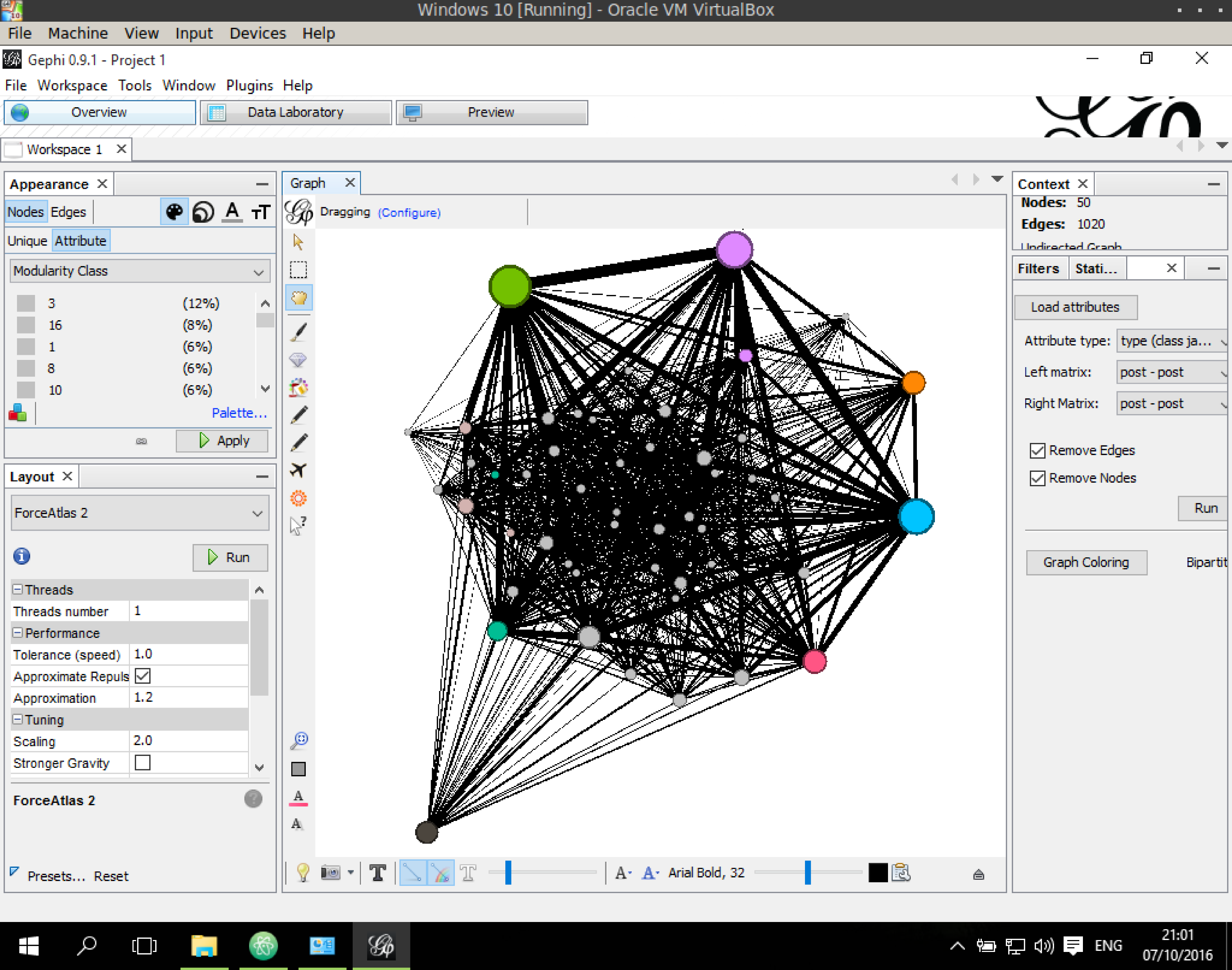 1 mode network